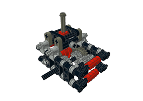 Simple 2-speed Gearbox Version B