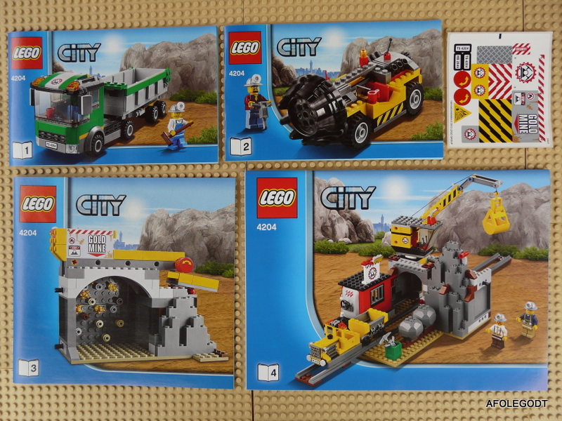Pre Owned Lego City The Mine 4204. Bags 5,6,7 not opened. Box, Manual.