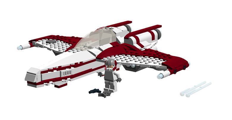 Lego star wars red and store white ship