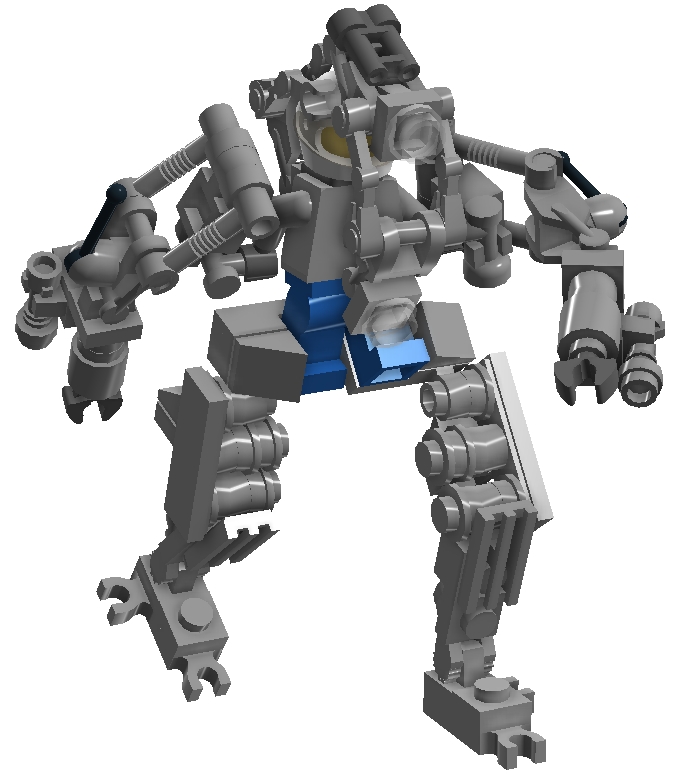 This crazy Lego robot mimics the movements of a pilot in an exoskeleton  suit