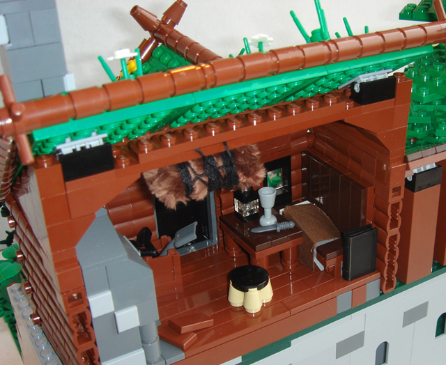 Fishing cabin LEGO moc. A small build to test out some building techniques  for the tree and water. This build is using 100% official LEGO parts.