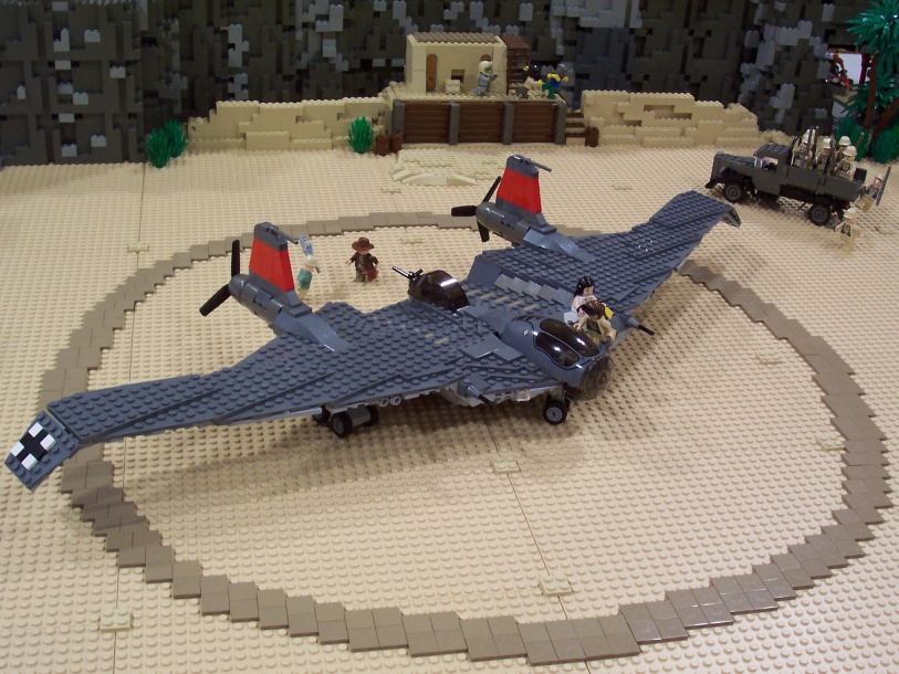 indiana jones plane lego set