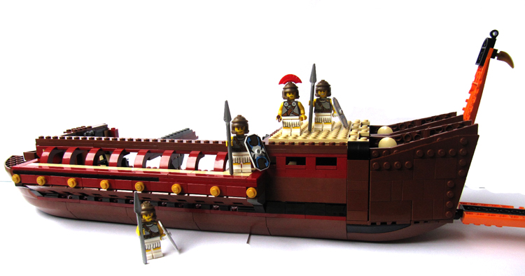 lego roman ship