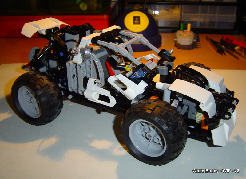 Wip White Buggy Inspired On 8262 Model B Lego Technic Mindstorms