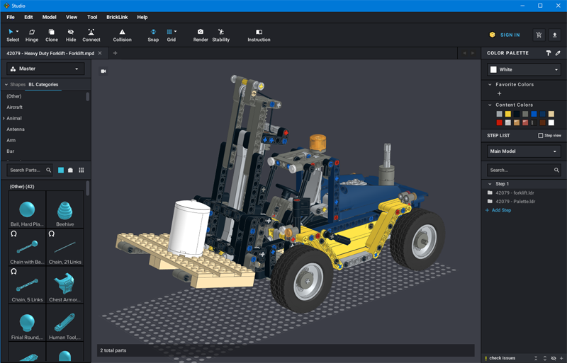 How I a digital file of 42079 for - LEGO: Tools, Techniques, and Projects - Eurobricks Forums