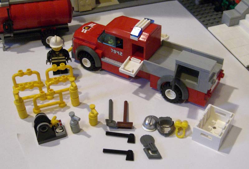 Lego fire pickup online truck