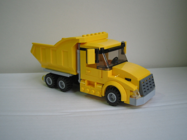 lego yellow dump truck
