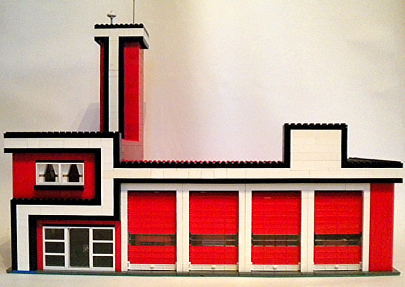 lego custom fire station