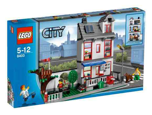 【 100%好评】正品lego乐高积木玩具 city系列/城市房屋8403