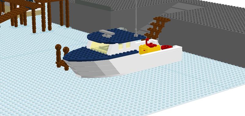 LDD MOC Fishing Port - LEGO Town - Eurobricks Forums