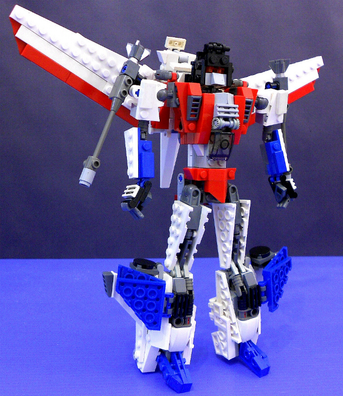 red and blue transformer