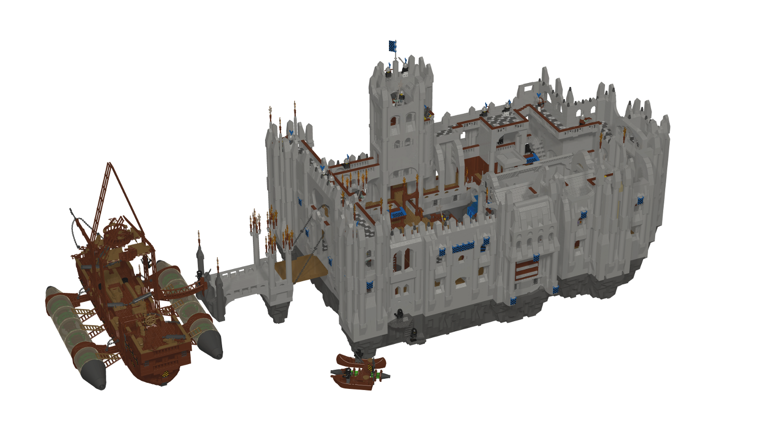 LDD MOC - Minas Tirith set - LEGO Historic Themes - Eurobricks Forums