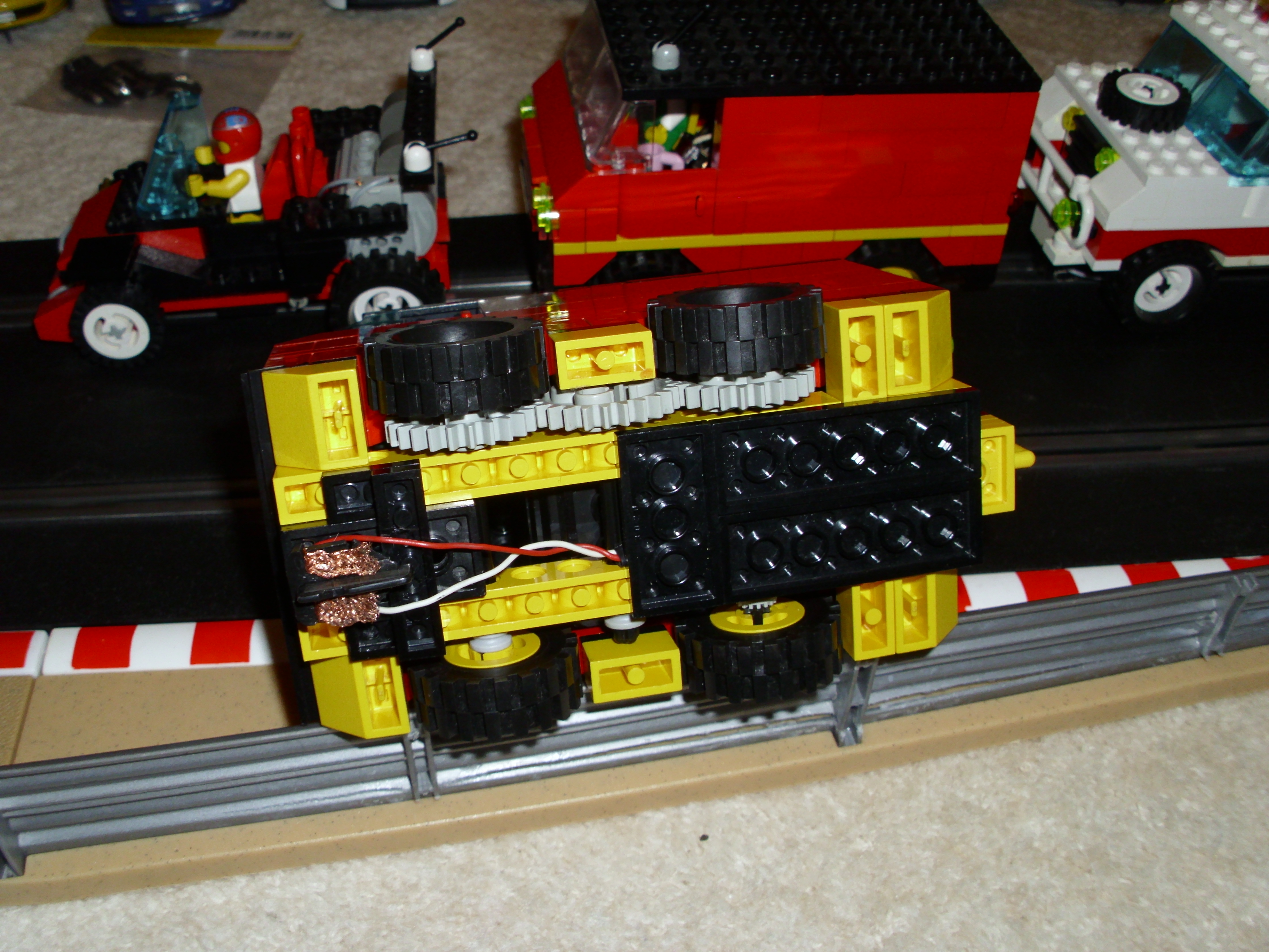 scalextric lego cars