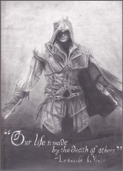 Assassins+creed+2+ezio+drawing