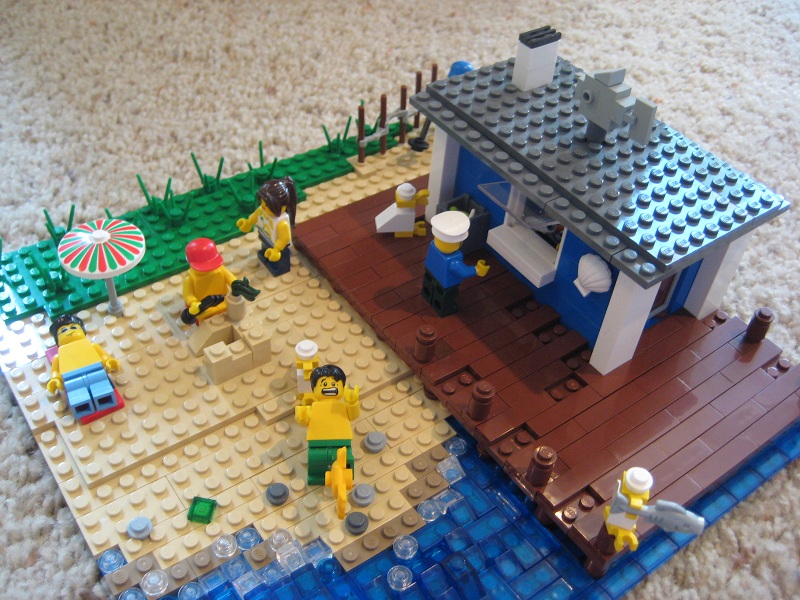 lego beach scene