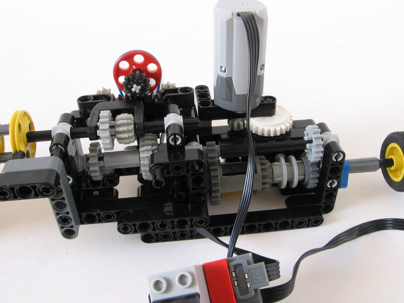 New 4 speed compact gearbox easy control LEGO Technic, Mindstorms