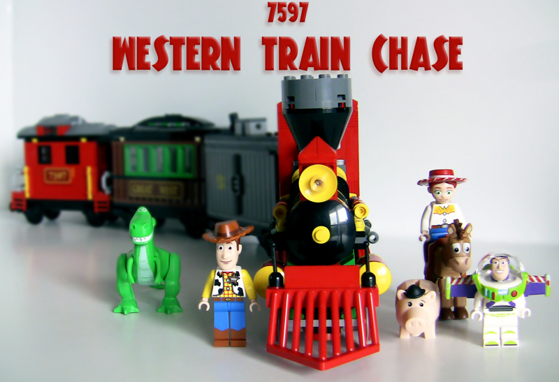 lego toy story 3 western train chase