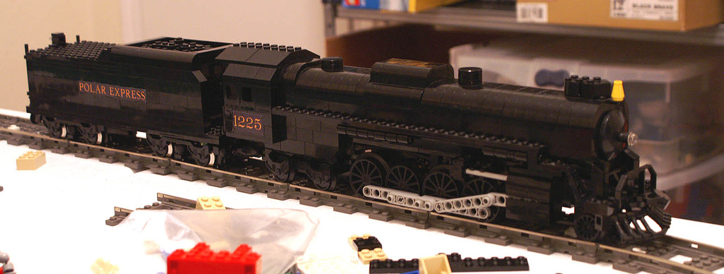 polar express lego train set
