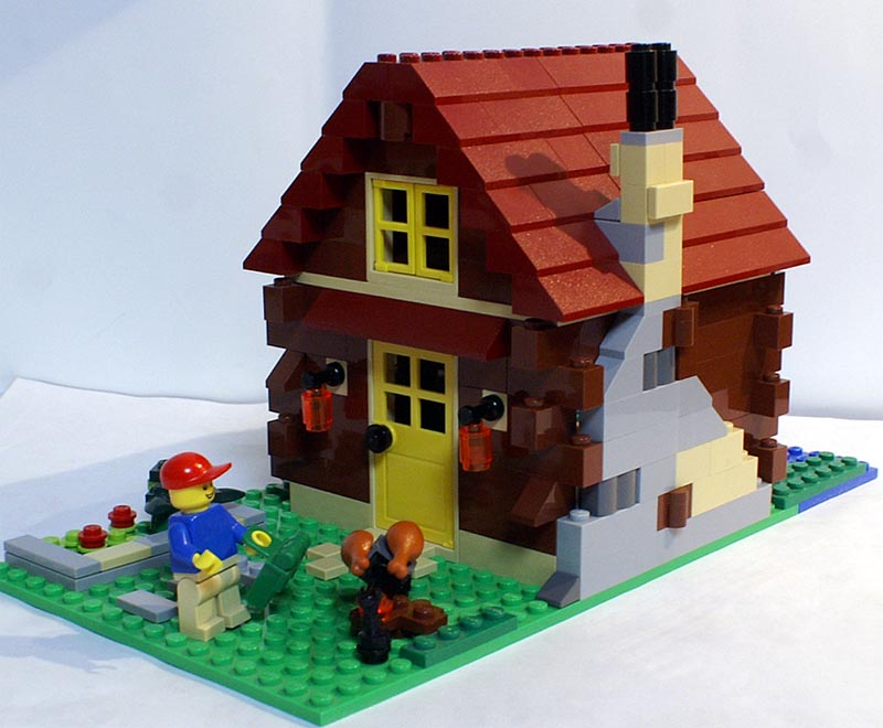 購入レビュウ】#5766 ログハウス(続) もちろん組換！ 開閉式。 : Lego