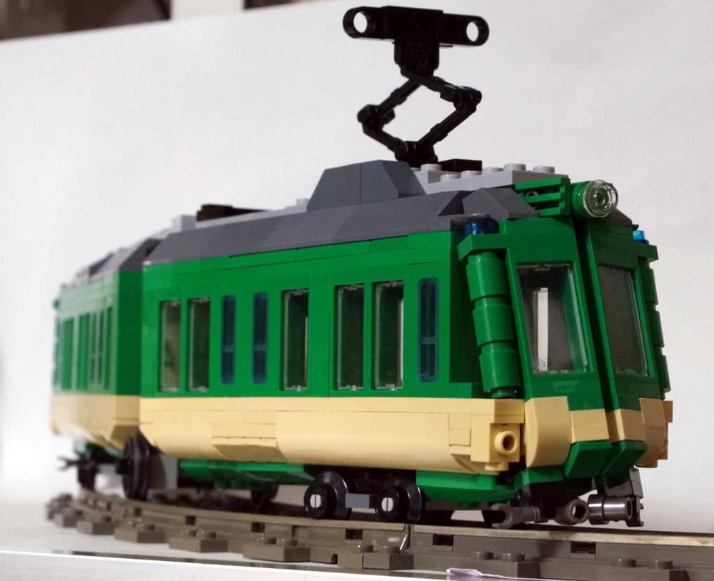 鉄道作品：日本形】東急（玉電）デハ200形 ペコちゃん参上。 : Legoゲージ推進機構日報～レゴトレイン・ブログ