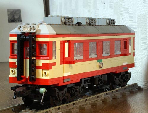 鉄道作品】国鉄キハ55 その３ 島原鉄道キハ2600。エアサスに冷房のデラックス車。 : Legoゲージ推進機構日報～レゴトレイン・ブログ