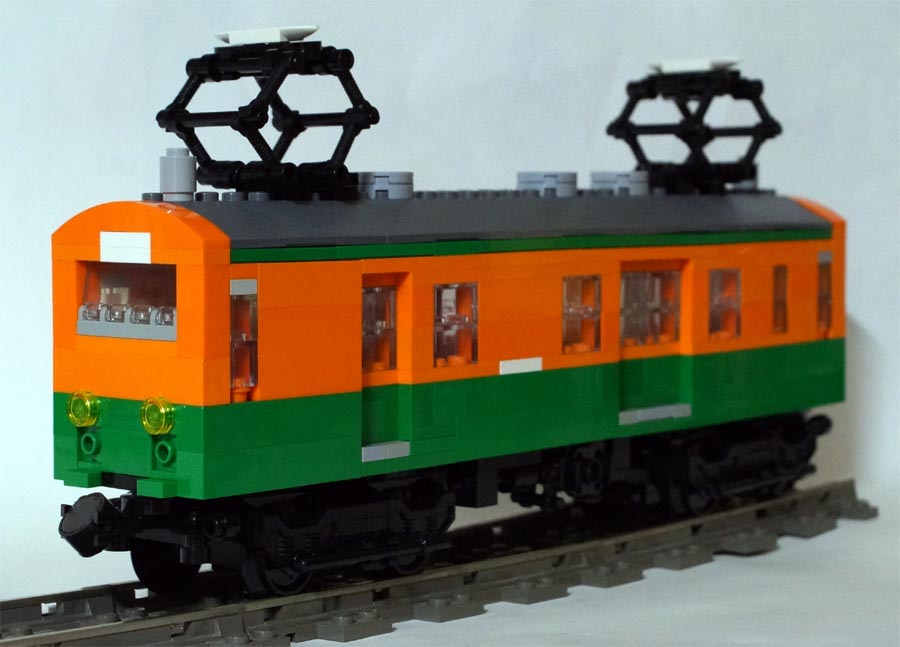 鉄道作品[日本形]】やはり湘南色の電車は最高！ クモユニ74 : Lego 