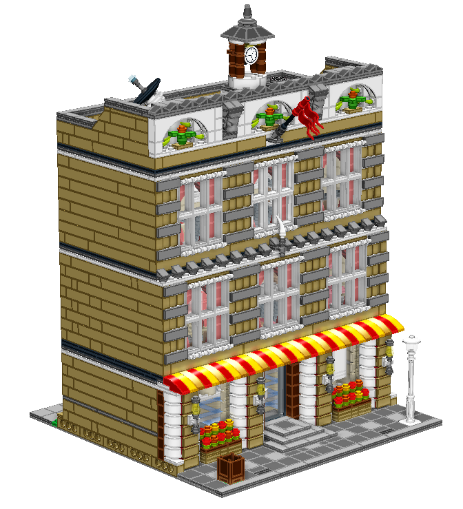 LDD MOC : Modular Building - LEGO Town 