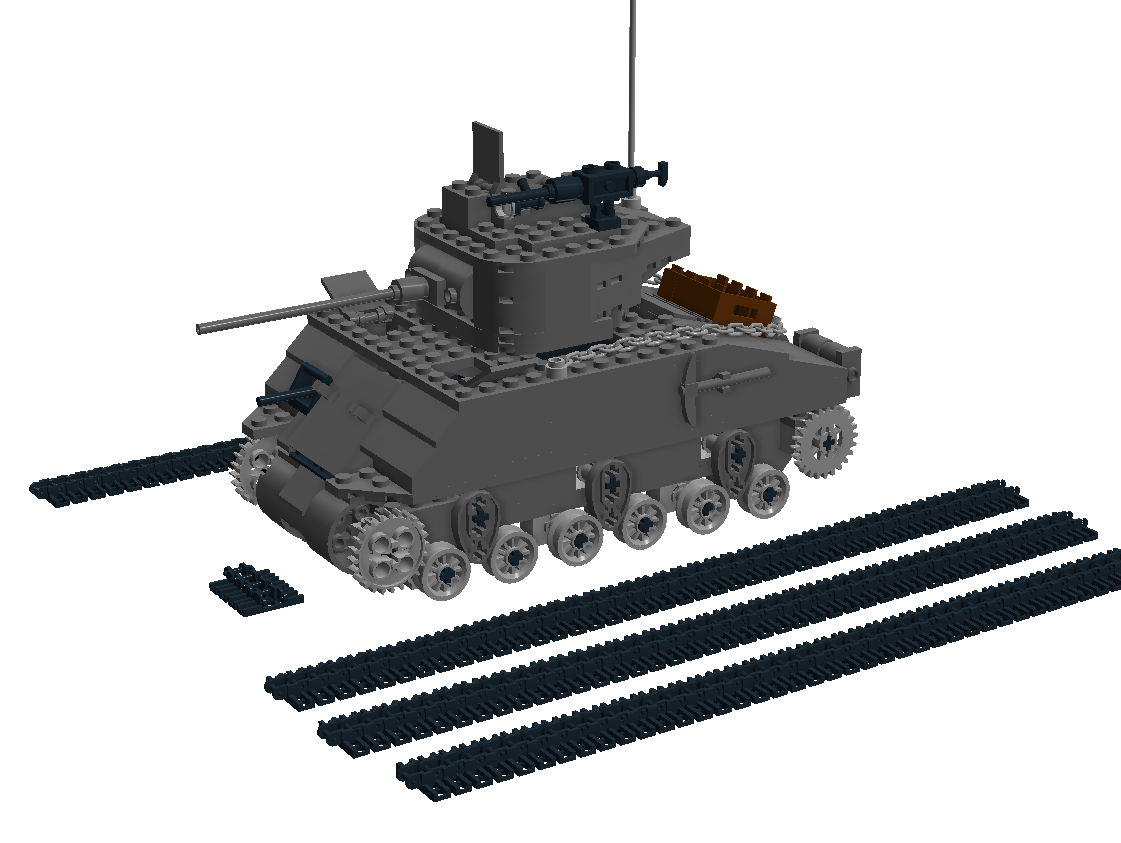 Sherman M4A3 Tank - LEGO Digital 