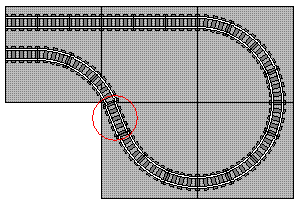 lego train track radius