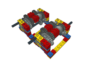 Basic 3+R-speed main gearbox