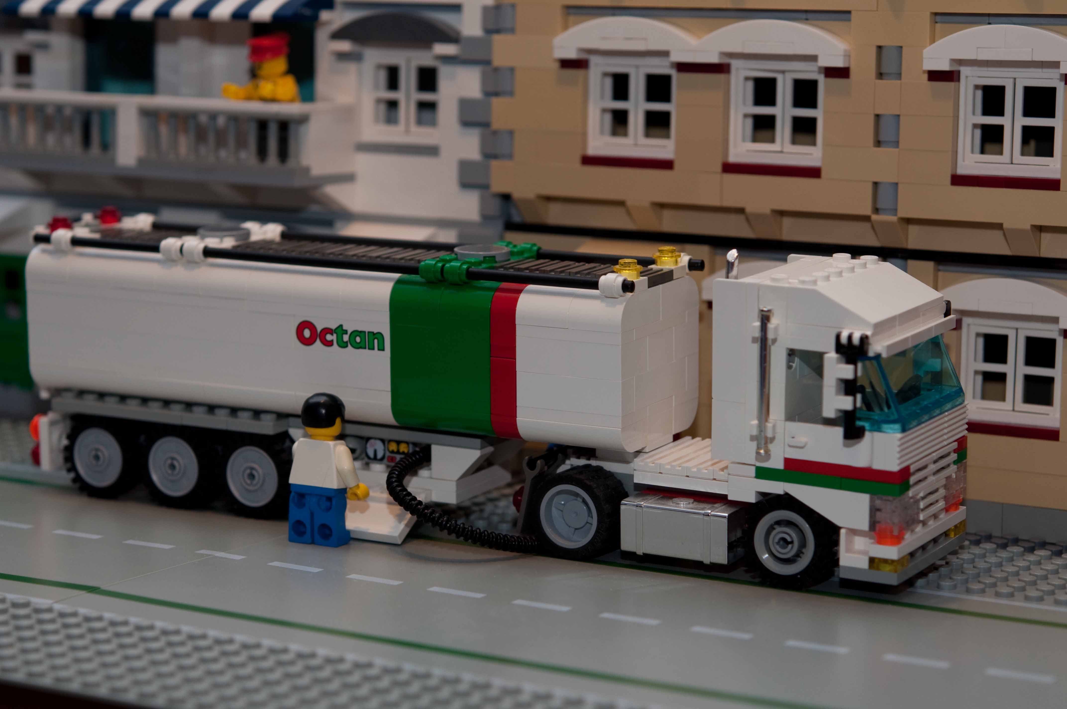 Custom Lego Octan Semi With Tanker Trl 100% free shipping.