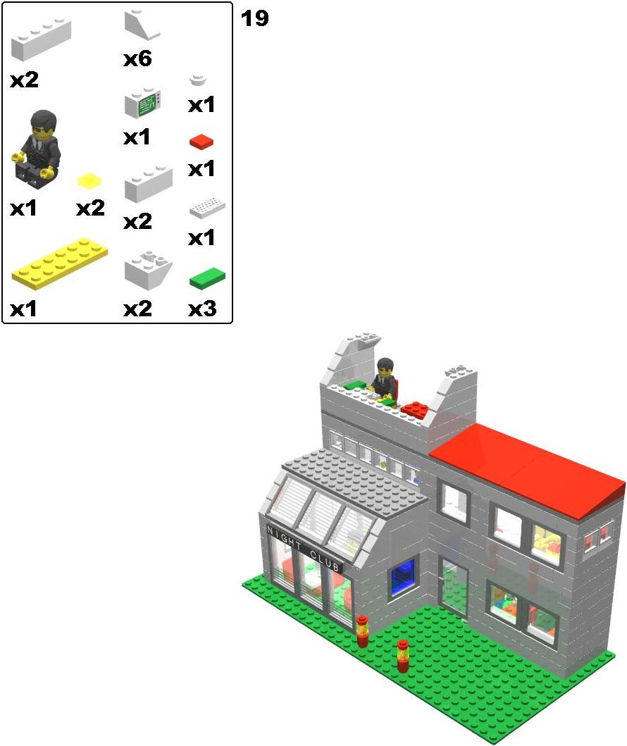 MOC: Night-Club - LEGO Town - Eurobricks Forums