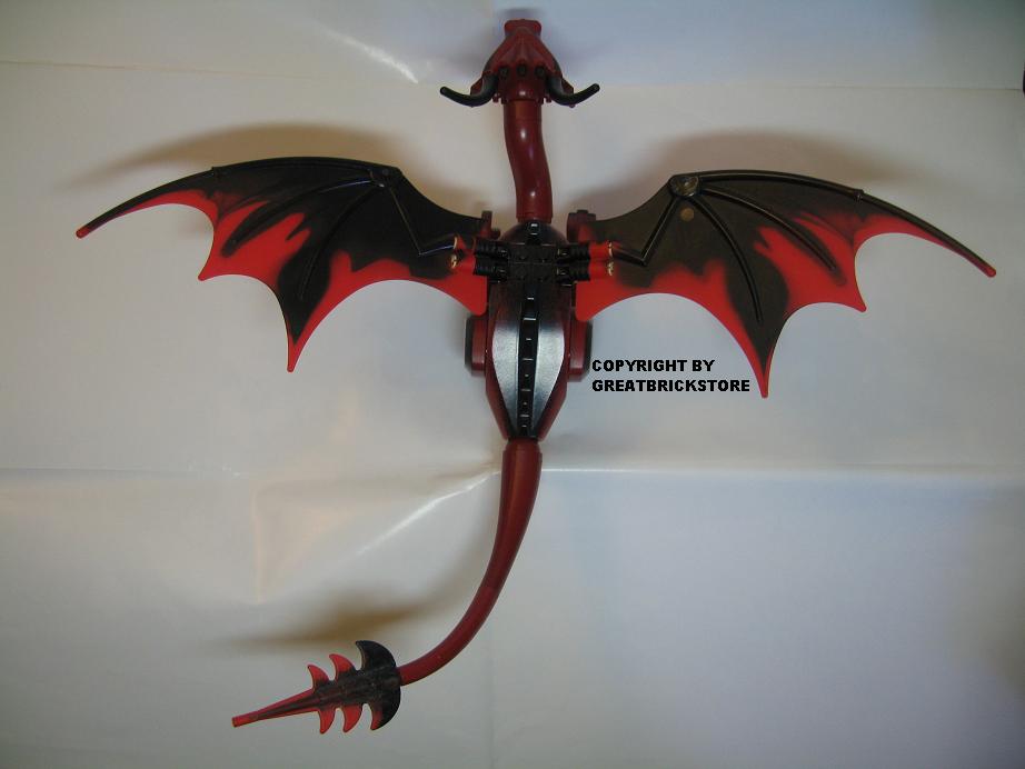 LEGO Castle Fantasy Era Dark Red Dragon 7093 and 7094  