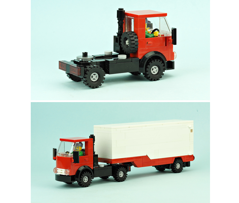 LEGO MOC Semi Truck MAZ-504 by De_Marco | Rebrickable - Build with LEGO