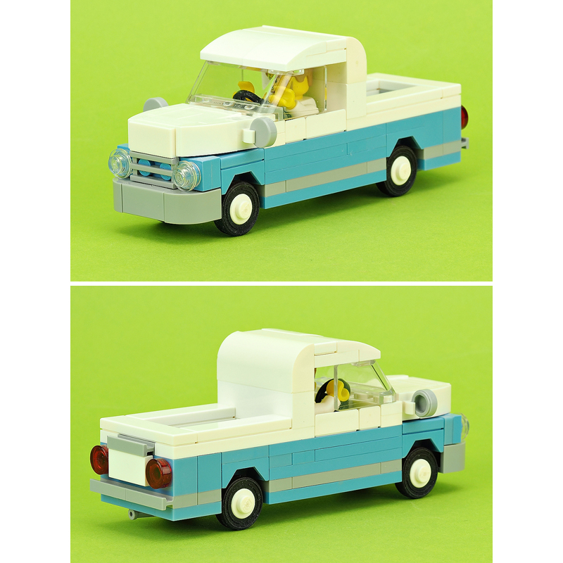 LEGO MOC Vintage pickup truck by De_Marco | Rebrickable - Build with LEGO