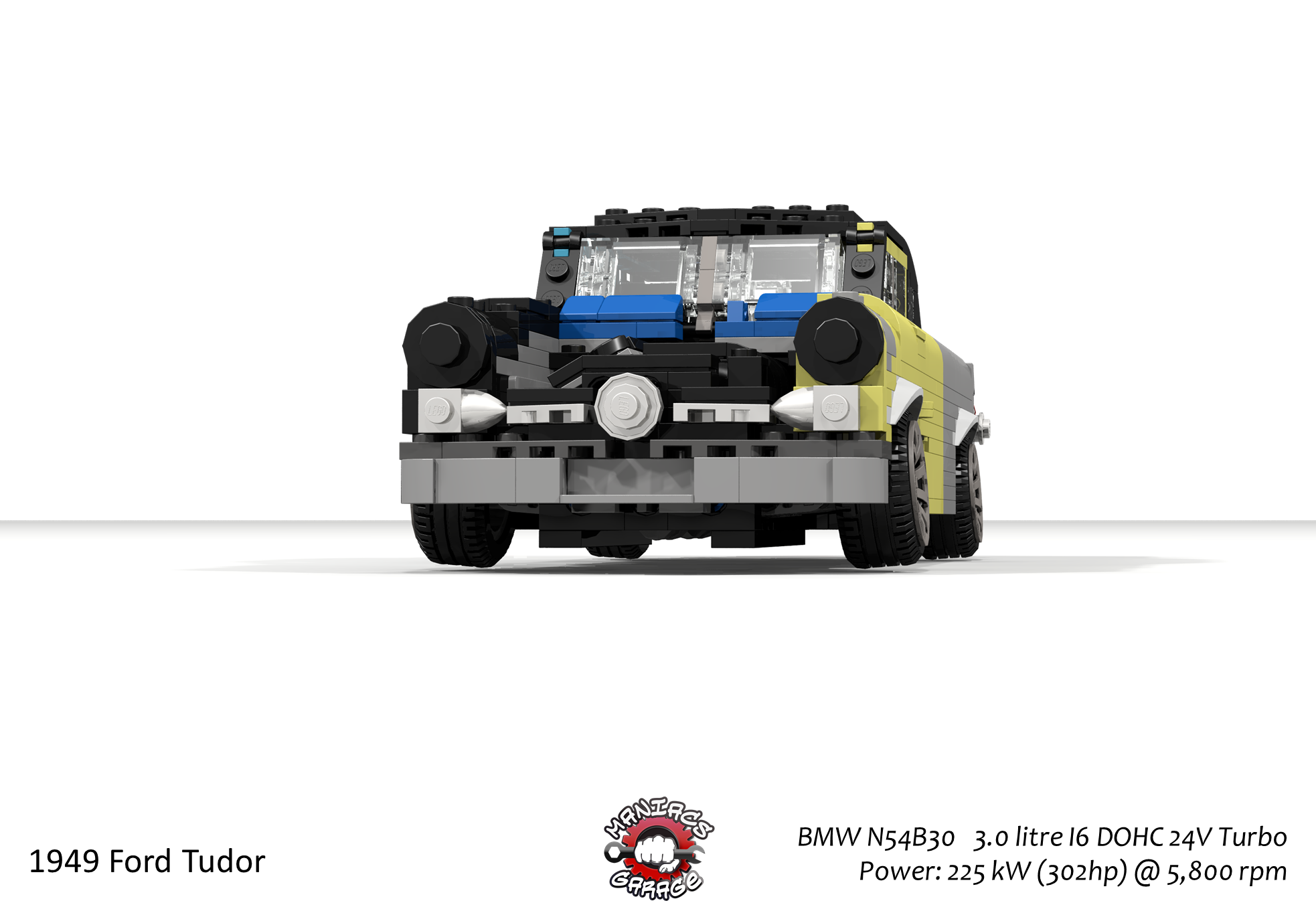 Brickshelf Gallery - maniacs_garage_1949_ford-bmw_tudor_05.png